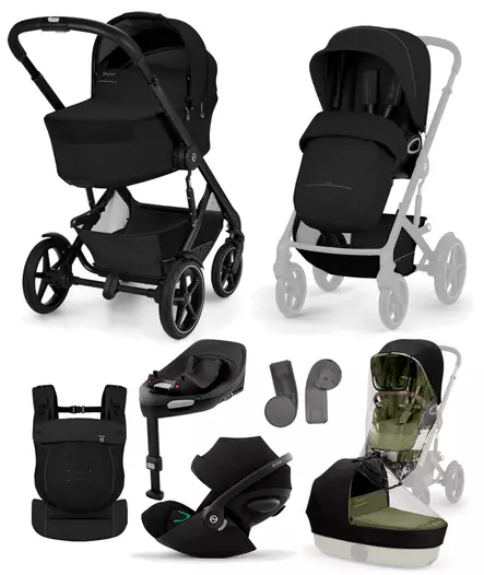 Cybex Talos S lux 2026 starttipaketti XL Moon Black. - Lastenvaunut ja yhdistelmävaunut - 526001727STACLGXL - 1