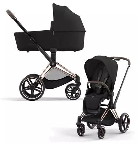 Cybex Priam 4 yhdistelmävaunut Rosegold-rungolla - Lastenvaunut ja yhdistelmävaunut - 521002337YHDSBL - 1