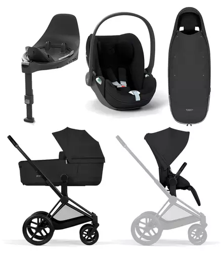 Cybex Priam Comfort starttipaketti Matt Black/Sepia Black. - Lastenvaunut ja yhdistelmävaunut - 526000011STACLTPL - 1
