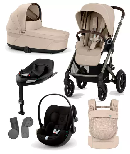Cybex Talos S lux 2025 starttipaketti XL Almond Beige. - Lastenvaunut ja yhdistelmävaunut - 525000803STACLGXL - 1