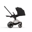 Cybex ePriam 4 rattaat Sepia Black makuuasennossa. - Lastenvaunut ja yhdistelmävaunut - 521002337eYFMSBL - 4