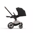 Cybex Priam 4 rattaat Sepia Black makuuasennossa. - Lastenvaunut ja yhdistelmävaunut - 521002337YFMSBL - 4