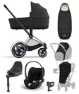 Cybex ePriam 4 starttipaketti Chrome Black, Sepia Black. - Lastenvaunut ja yhdistelmävaunut - 521002357STAbSBL - 1