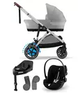 Starttipaketti Cybex eGazelle S Stone Grey, Cloud G plus  ja jalusta. - Sisarusrattaat - 522002704estaCLGPL - 1