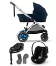 Starttipaketti Cybex eGazelle S Ocean Blue, Cloud G plus ja jalusta. - Sisarusrattaat - 522002705estaCLGPL - 1