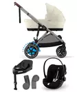 Starttipaketti Cybex eGazelle S Seashell Beig, Cloud G plus ja jalusta. - Sisarusrattaat - 522002708estaCLGPL - 1