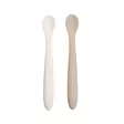 Silikonilusikka MyLo 2 kpl Steam & Silver Desert. - Ensilusikat ja lasten aterimet - MYLSTESIL - 1