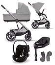 Cybex Balios S lux starttipaketti Stone Grey, Cloud G PLUS turvakaukalolla. - Lastenvaunut ja yhdistelmävaunut - 524001179STACLGPL - 1