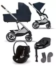 Cybex Balios S lux starttipaketti Ocean Blue, Cloud G PLUS turvakaukalolla - Lastenvaunut ja yhdistelmävaunut - 524001187STACLGPL - 1