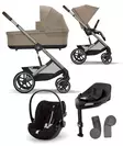 Cybex Balios S lux starttipaketti Almond Beige, Cloud G PLUS turvakaukalo. - Lastenvaunut ja yhdistelmävaunut - 524001211STACLGPL - 1