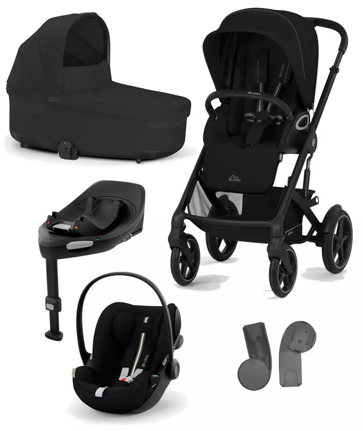 Cybex Talos S lux 2025 starttipaketti Moon Black. - Lastenvaunut ja yhdistelmävaunut - 525000799STACLGPL - 1
