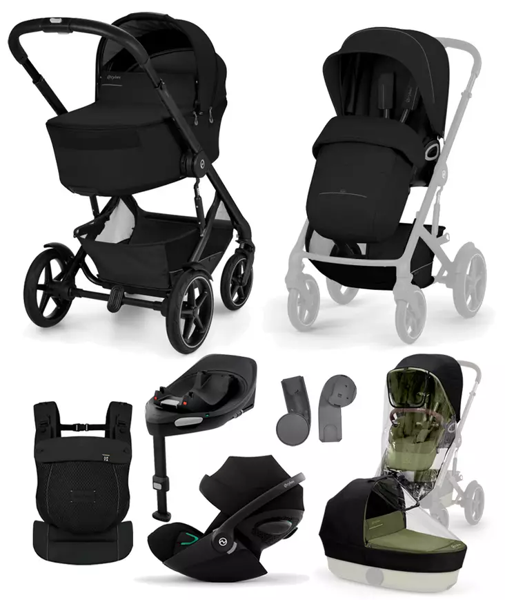 Cybex Talos S lux 2026 starttipaketti XL Moon Black. - Lastenvaunut ja yhdistelmävaunut - 526001727STACLGXL - 1