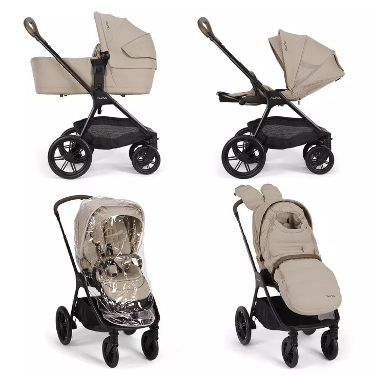 Nuna Triv LX yhdistelmävaunupaketti Cosmopolitan, lisävarusteilla. - Matkarattaat ja lastenrattaat - STC21301COMGL - 1