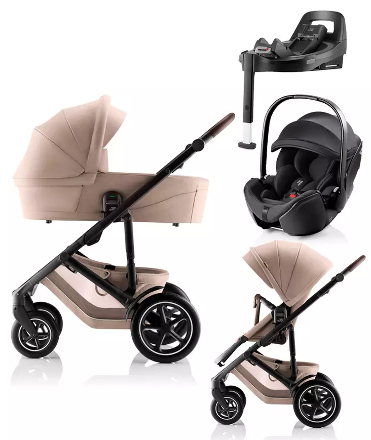 BRITAX Smile 5Z starttipaketti Teak, Style. - Lastenvaunut ja yhdistelmävaunut - 2000066STABSPROCL - 1