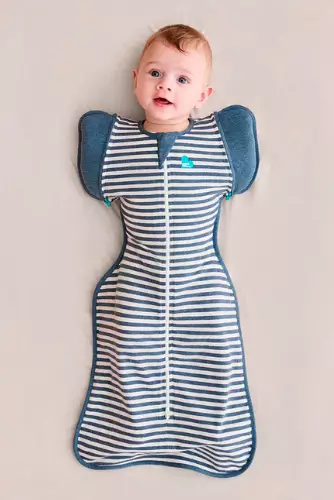 Love To Swaddle Up kapalopussi 50/50 Denim vauvan yllä. - Unipesät ja unipussit - L2001002DNM - 2