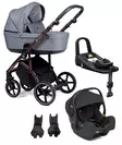 Nord Active PLUS starttipaketti BRONZE Black Grip, Sea Green. - Lastenvaunut ja yhdistelmävaunut - 287146STA3GEM - 1
