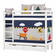 Tikattu patjanpäällinen 9x70x160cm - Patriot Blue - 70x160 cm - 40-1109-BL-07M - 5