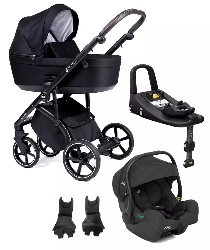 Nord Active PLUS starttipaketti ONYX Dark Brown Grip, Brilliant Black. - Lastenvaunut ja yhdistelmävaunut - 287145STA2GEM - 1