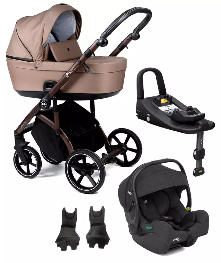Nord Active PLUS starttipaketti BRONZE Black Grip, Praline Beige. - Lastenvaunut ja yhdistelmävaunut - 287146STA1GEM - 1
