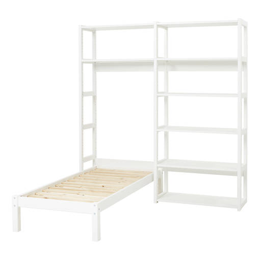STOREY kokonaisuus, hyllyt 8kpl, sänky, 80 cm - valkoinen - Hyllykokonaisuudet - STO-20-07M - 1