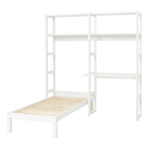 STOREY kokonaisuus - sänky 70x160cm, 4 hyllyä, työtaso - Hyllykokonaisuudet - STO-24-07M - 1