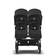 Bugaboo Donkey 5 kaksosvaunut Twin Black/Midnight Black rattaana edest=
=C3=A4. - Sisarusrattaat - 100000002TWIN - 8