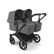 Bugaboo Donkey 6 kaksosvaunut Twin Black/Moon Grey. - Lastenvaunut ja yhdistelmävaunut - 100370004TWIN - 1