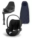 CYBEX Cloud T i-Size turvakaukalo Sepia Black, Base T jalustalla ja Snogga. - Turvakaukalot 0-13kg - 523000220PAKSN - 1