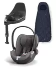 CYBEX Cloud T i-Size turvakaukalo Mirage Grey, Base T jalustalla ja Snogga Mini 2. - Turvakaukalot 0-13kg - 523000221PAKSN - 1