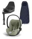 CYBEX Cloud T i-Size Plus turvakaukalo Sage Green, Base T jalustalla ja Snogga. - Turvakaukalot 0-13kg - 523000228PAKSN - 1