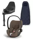 CYBEX Cloud T i-Size Plus turvakaukalo Coconut Brown, Base T jalustalla ja Snogga Mini. - Turvakaukalot 0-13kg - 523000230PAKSN - 1