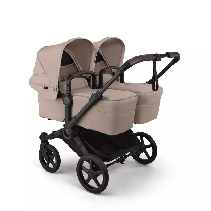Bugaboo Donkey 6 kaksosvaunut Twin Black/Desert Taupe. - Lastenvaunut ja yhdistelmävaunut - 100370005TWIN - 1