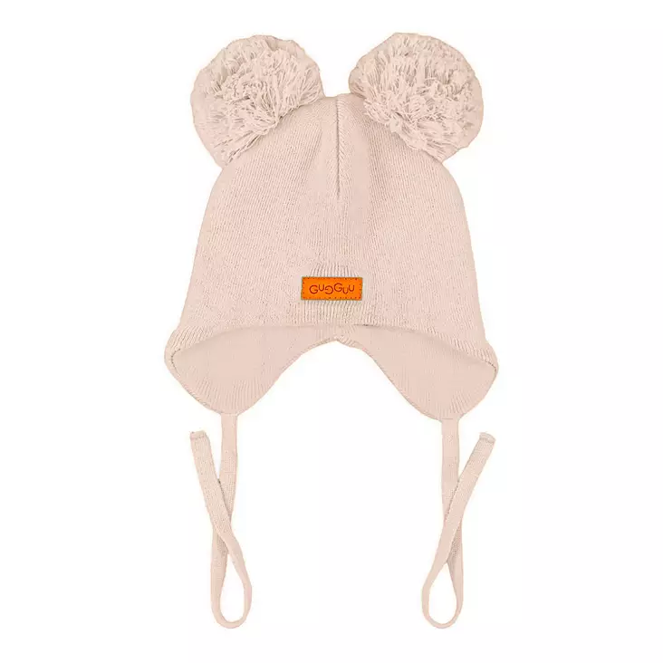 Gugguu Double Tuft Baby Puuvillapipo Light Brown. - Lasten pipot - SS25CO717brown - 1