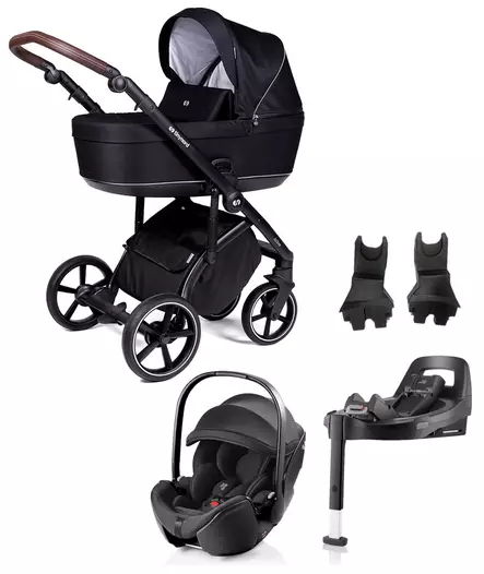 Tinynord Active starttipaketti Onyx Brown Grip, Brilliant Black. - Lastenvaunut ja yhdistelmävaunut - 298917STA1BSPRO - 1