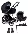 Nord Active LUX starttipaketti Chrome/Black Grip, Caviar Black. - Lastenvaunut ja yhdistelmävaunut - 287147STA4LEVpro - 1