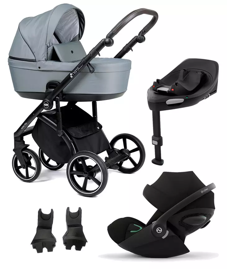 Nord Active PLUS starttipaketti ONYX Dark Brown Grip, Sea Green. - Lastenvaunut ja yhdistelmävaunut - 287145STA3CLO - 1