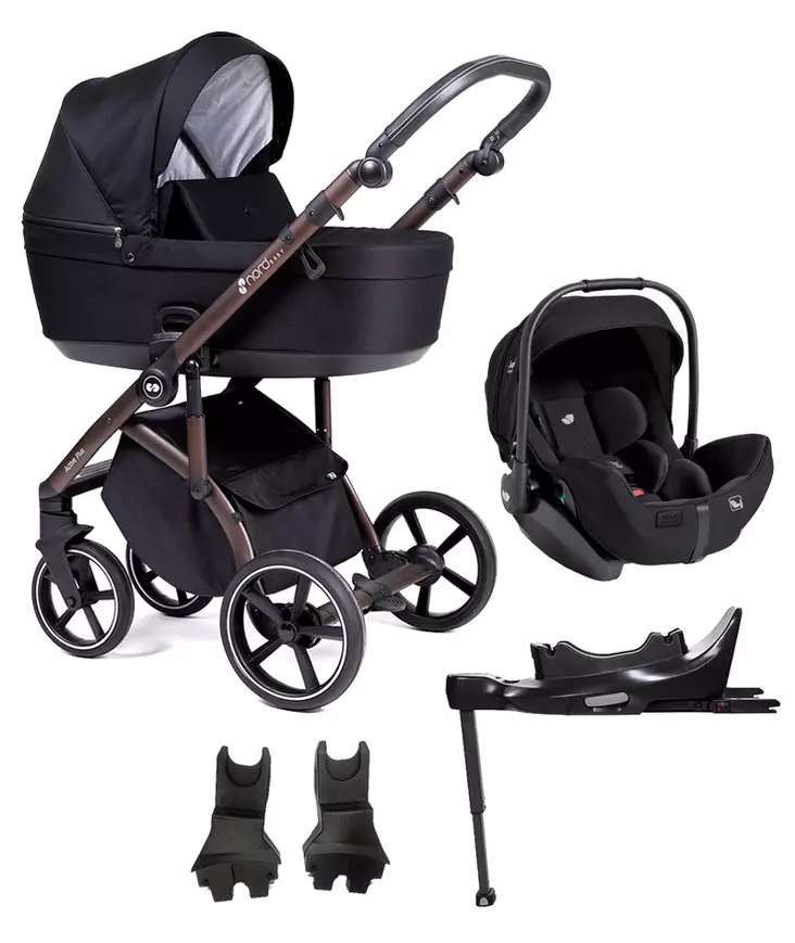 Nord Active PLUS starttipaketti BRONZE Black Grip, Brilliant Black. - Lastenvaunut ja yhdistelmävaunut - 287146STA2LEVpro - 1