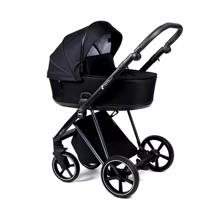 Tinynord-Nordbaby LUX yhdistelmävaunut Chrome-Caviar Black. - Lastenvaunut ja yhdistelmävaunut - 298916yhd2TNNO - 1