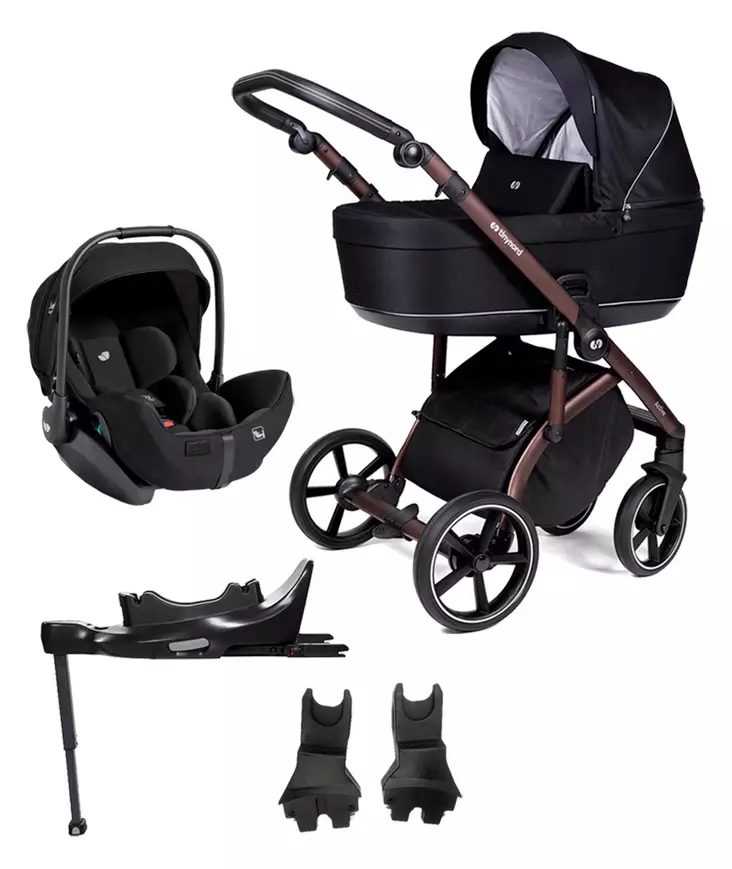 Tinynord Active starttipaketti Bronze Black Grip, Brilliant Black. - Lastenvaunut ja yhdistelmävaunut - 298918STA1levpro - 1