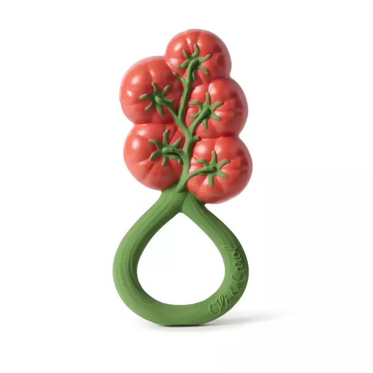 Oli&Carol purulelu-helistin Tomato. - Purulelut - L-RATTLE-TOMATO - 1