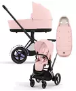 Cybex ePriam 4 vaunut ja lämpöpussi Matt Black, Peach Pink. - Lastenvaunut ja yhdistelmävaunut - 521002331eYFMPP - 1