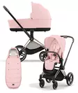 Cybex Priam 4 vaunut ja lämpöpussi Rosegold, Peach Pink. - Lastenvaunut ja yhdistelmävaunut - 521002337YFMPP - 1