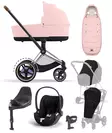 Cybex ePriam4 startti lisavaruste ChromeBrown PeachPink - Lastenvaunut ja yhdistelmävaunut - 521002349STAbPP - 1
