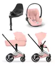 Cybex Priam Style starttipaketti Chrome/Brown, Peach Pink. - Lastenvaunut ja yhdistelmävaunut - 526000201STACBPP - 1