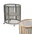 Stokke Sleepi Mini V3 pinnas=C3=A4nky Hazy Grey ja Mesh Liner reunapeh=
muste. - Stokke Sleepi tuotteet - 591303kamp - 1
