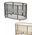 Stokke Sleepi V3 pinnas=C3=A4nky Hazy Grey ja Mesh Liner reunapehmuste=
=2E - Stokke Sleepi tuotteet - 591403kamp - 1