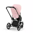 Cybex Priam 2023 rattaat värissä Peach Pink takaa. - Lastenvaunut ja yhdistelmävaunut - 521002325YHDPP - 6