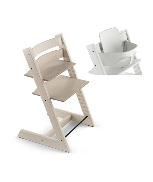 Tripp Trapp Starttipaketti Stokke 2 in 1 Whitewash. - Syöttötuolit - 100105STAKAMP - 1