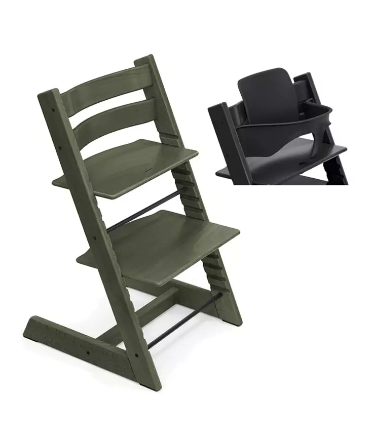 Tripp Trapp Starttipaketti Stokke 2 in 1 Marble Green. - Syöttötuolit - 100139MGSTAKAMP - 1