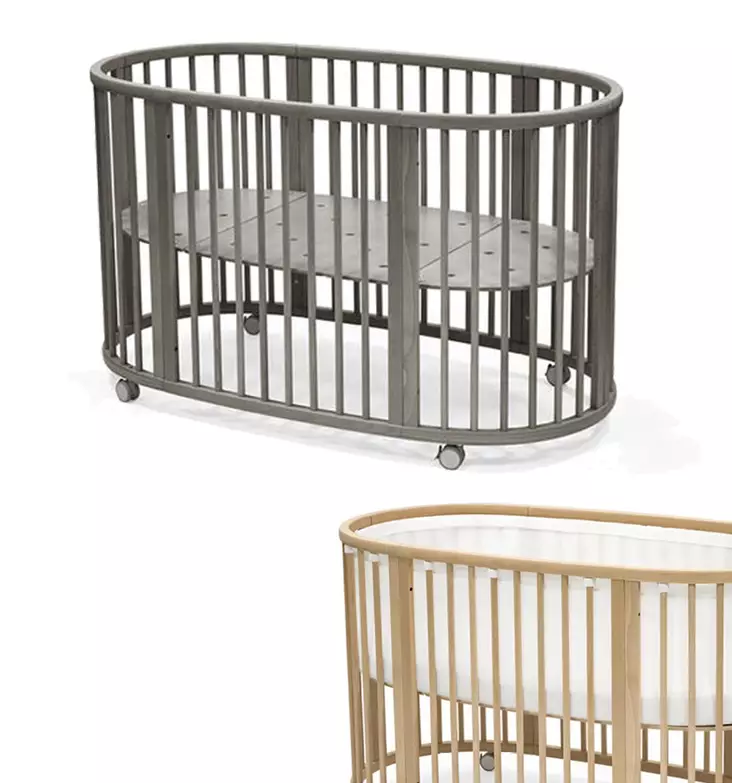 Stokke Sleepi V3 pinnas=C3=A4nky Hazy Grey ja Mesh Liner reunapehmuste=
=2E - Stokke Sleepi tuotteet - 591403kamp - 1